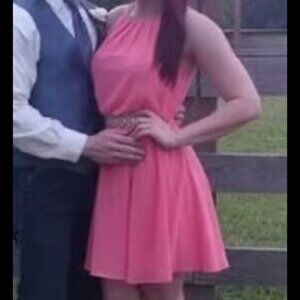 Peach Blue Rain Dress